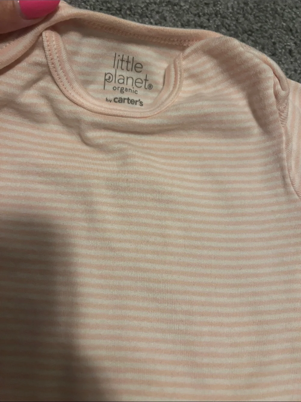 Carter's Pale Pink Striped Pajama Set